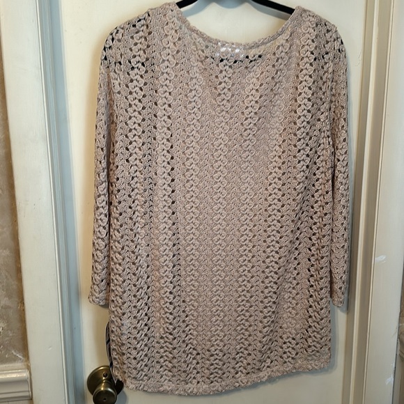 JM Open Weave Top with Camisole Size XL NWT - Picture 6 of 7